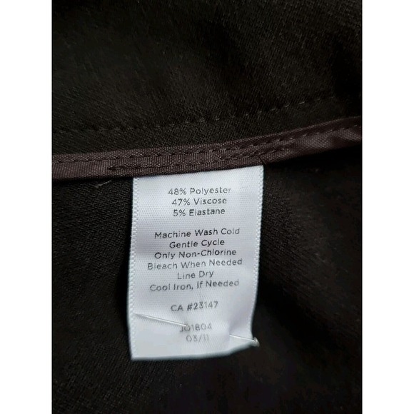 Talbots ~Woman Size 12 Petite~ Brown Modern Fit Dress Bootcut Pants Office Wear. - Picture 4 of 9